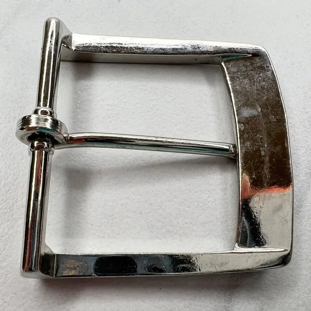 Silver Tone Simple Basic Belt Buckle